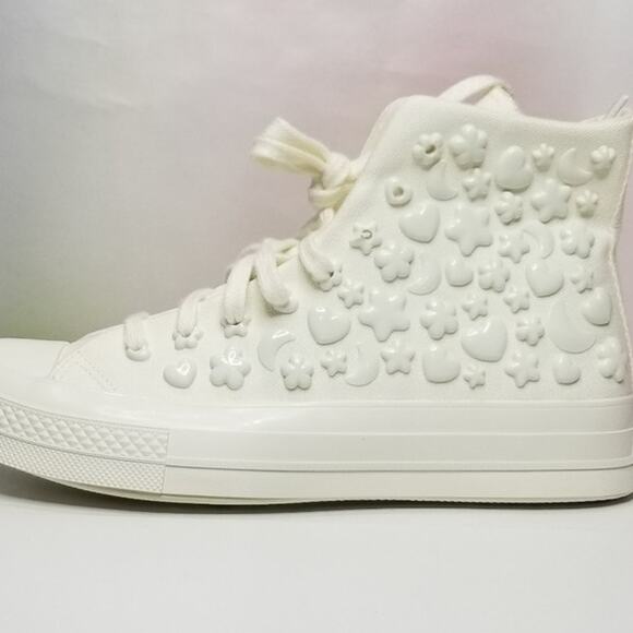 Converse  Women's Chuck 70 3D Charms Size 9 Egret #A06434C NWT - Picture 5 of 7